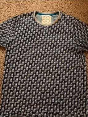 Native Code Blue & Gray Pineapple Tee, Size L